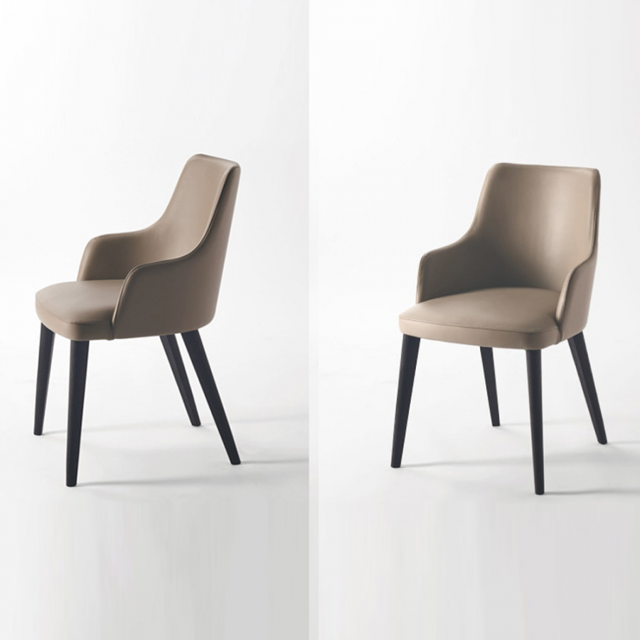 Scaun pentru dining Eva con Braccioli Scaun pentru dining Eva con Braccioli